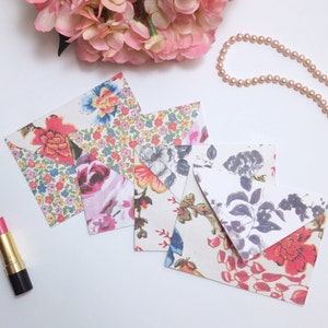 16-pc - Elegant Floral Envelopes and Matching Blank Cards Set