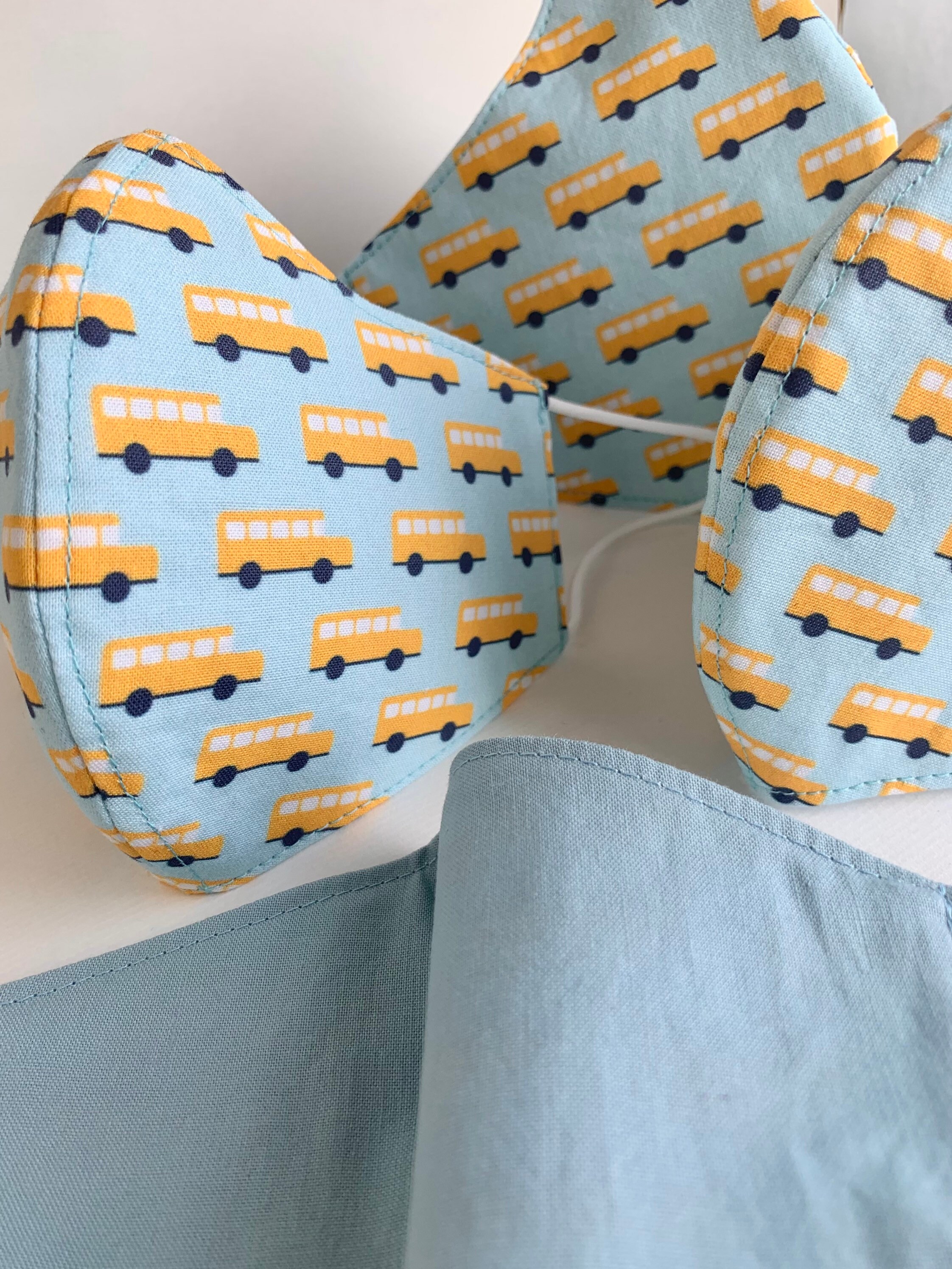 School Bus Masks - Blue Bus Driver Mask - Back to School - Yellow ...