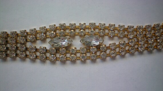 Glitzy Rhinestone Party Bracelet - 4406