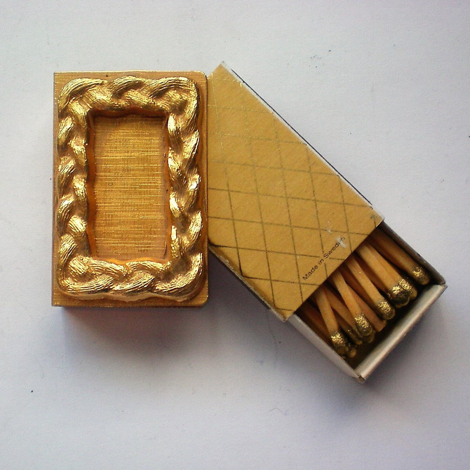 Decorative Miniature Match Box with Matches 6413 Etsy