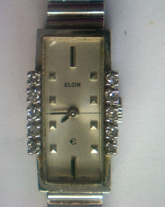 Elgin Ladies Art Deco Diamond Watch - 5970
