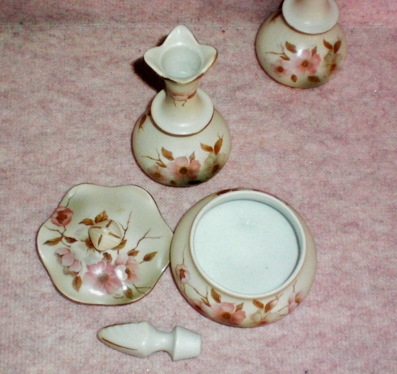 Hand Painted Nippon Dresser / Vanity Set 3252 Etsy