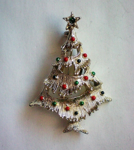 Book Piece Gerry s Christmas Tree Pin 6540 Gem