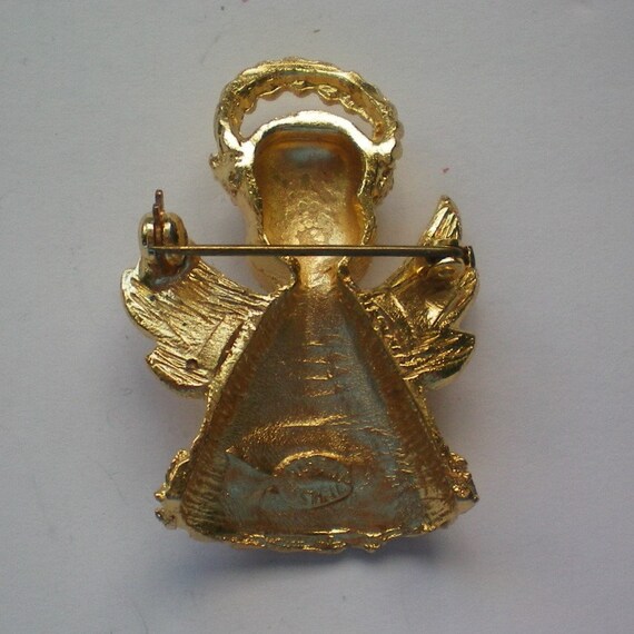 Christmas or Valentine Angel Pin from Austria - 6… - image 2