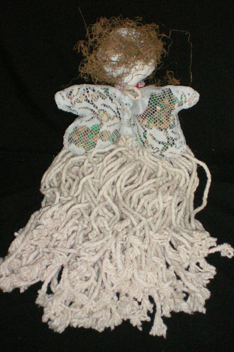 Mop Head Doll Angel Doll Etsy