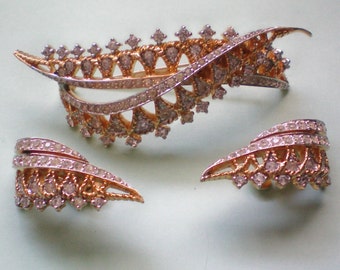 Queen’s Crown Brooch & Earrings - 2298