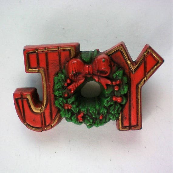 Hallmark Cards Holiday JOY Pin for Christmas / Hanukkah - 5637