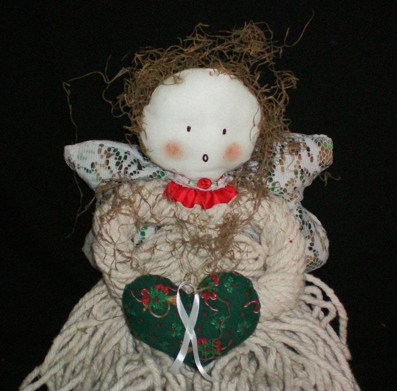 Mop Head Doll Angel Doll Etsy