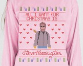 Steve Harrington Christmas Long Sleeve, strange, steve harrington, netflix, strange shirt, chirstmas, holiday