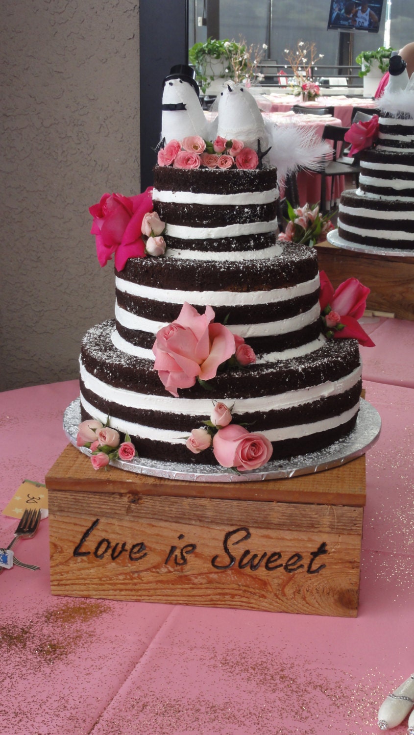 Wooden Cake Stand Etsy