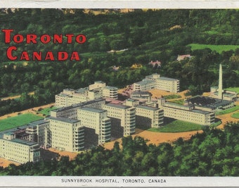 Sunnybrook Hospital, Toronto, Canada - Vintage 1954 Postcard