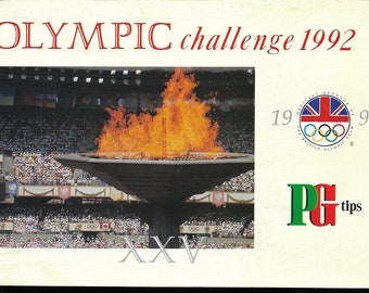 Brooke Bond PG Tips Tea Card Album: Olympic Challenge 1992, With All Cards