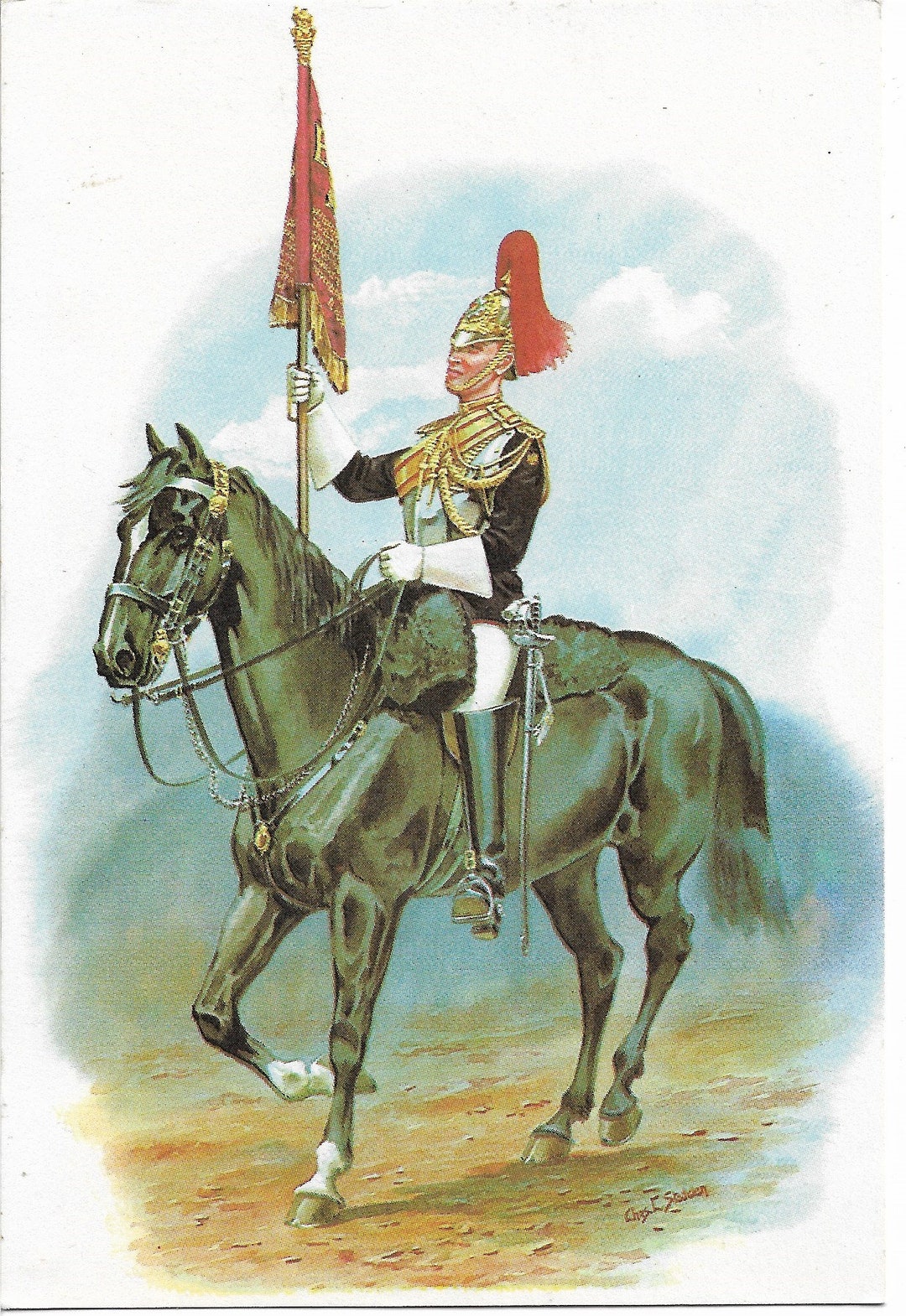 Vintage 1974 Postcard Blues and Royals British Army Etsy