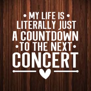 Music decal, concert decal