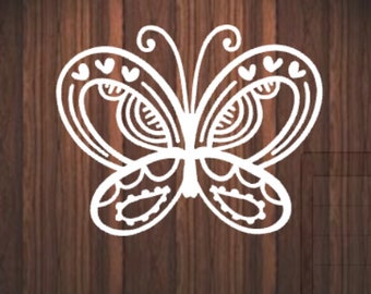 Butterfly car decal