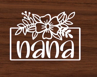 Nana decal, Gigi decal, mimi car decal, grandma decal, mimi sticker, nana sticker, car decal, laptop decal