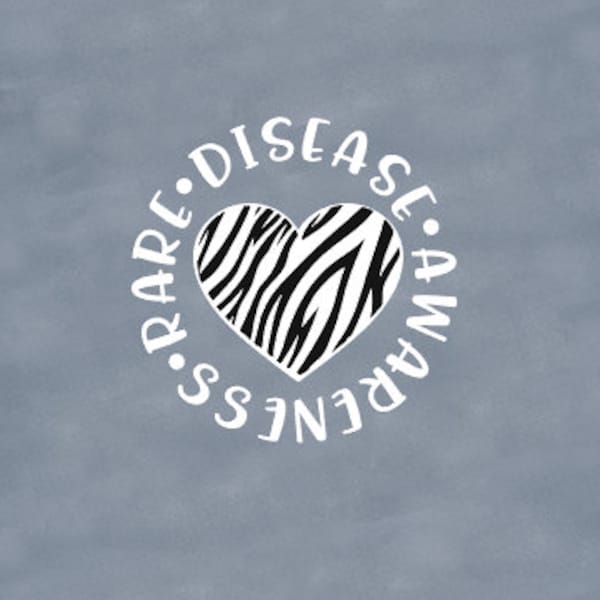 Zebra awareness ribbon decal awareness decal, rare disease awareness decal, zebra sticker, zebra decal