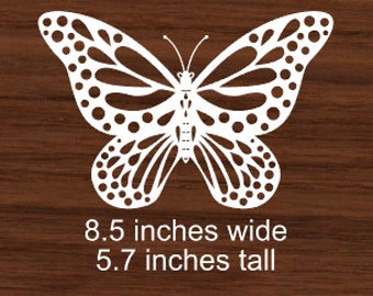 Butterfly car decal, large vinyl decal, laptop decal, vinyl decal, butterfly sticker