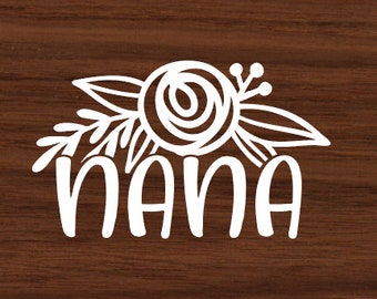 Nana decal, Gigi decal, mimi car decal, grandma decal, mimi sticker, nana sticker, car decal, laptop decal