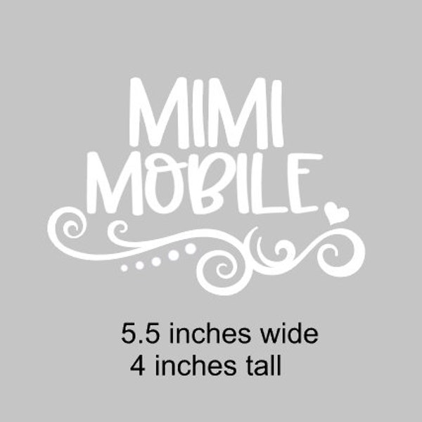 Mimi mobile decal, Mimi gift, Happiness is being a Mimi, car decal, laptop decal