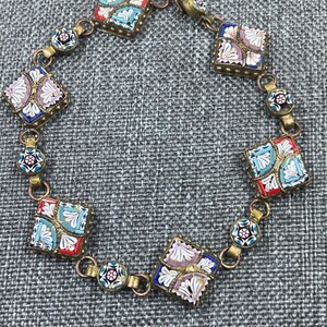 Vintage 1950’s Micro Mosaic Bracelet, Italy
