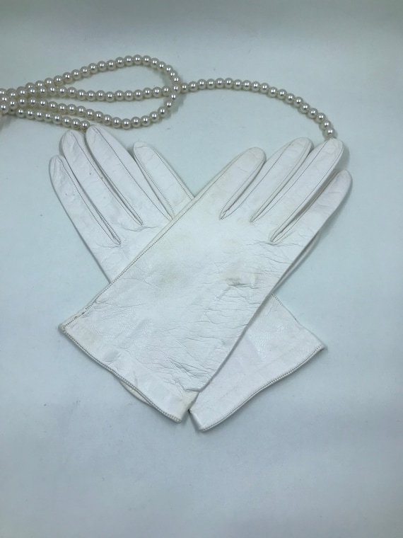 1940’s/50’s Off-White Leather Gloves