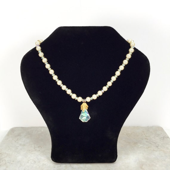 1950s Faux Pearl Necklace signed Marvella // Faux… - image 2