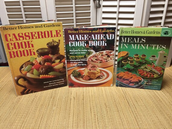 Set Of 3 Better Homes Gardens Vintage Cookbooks 1963 Meals Etsy