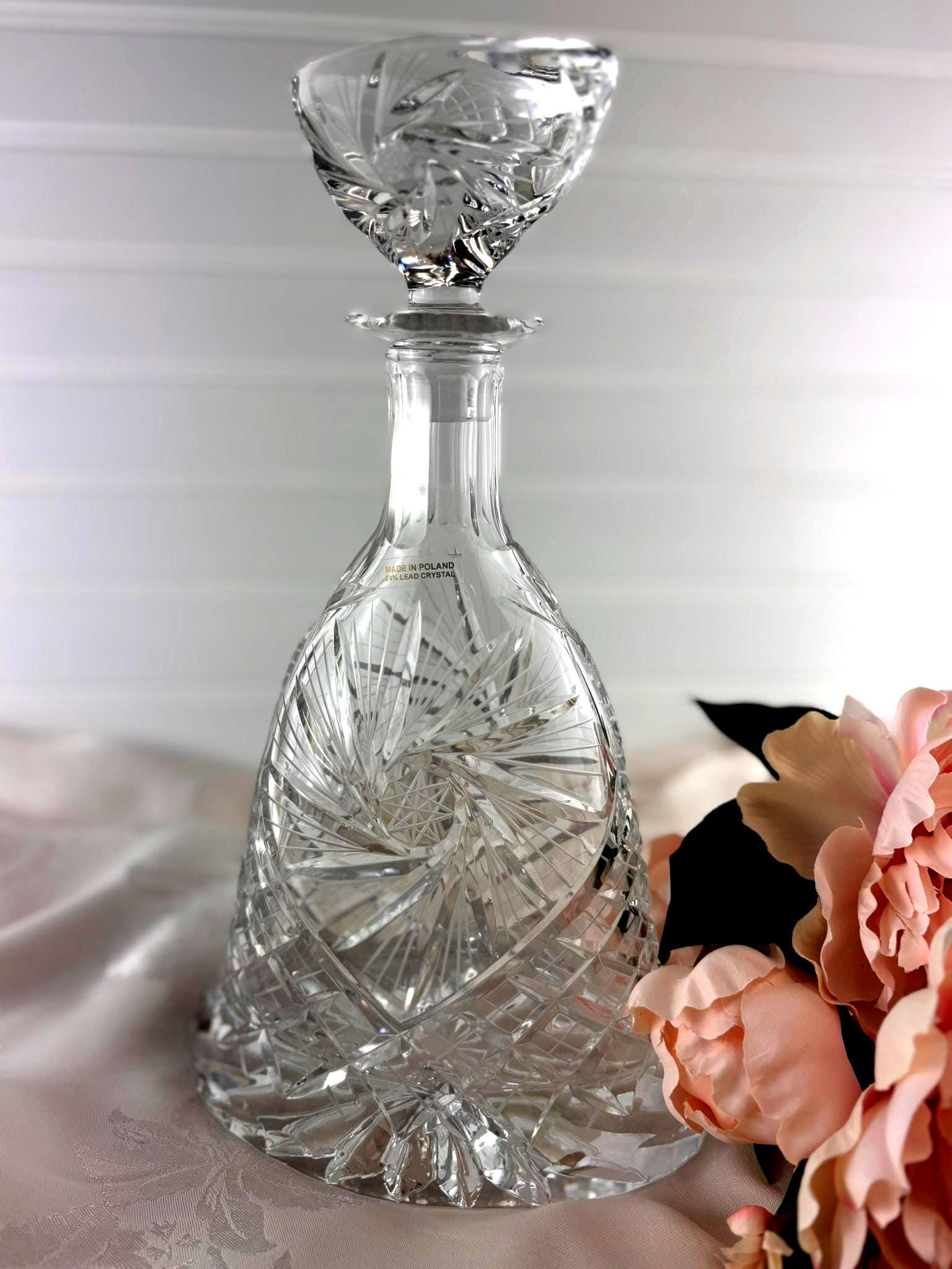 Carafe En Cristal Polonaise - Lot De 2 - Occasion