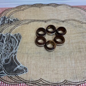Vintage 1960s Coiled Jute Placemats Boho Chic Natural Fiber Table Mats Set  of 6