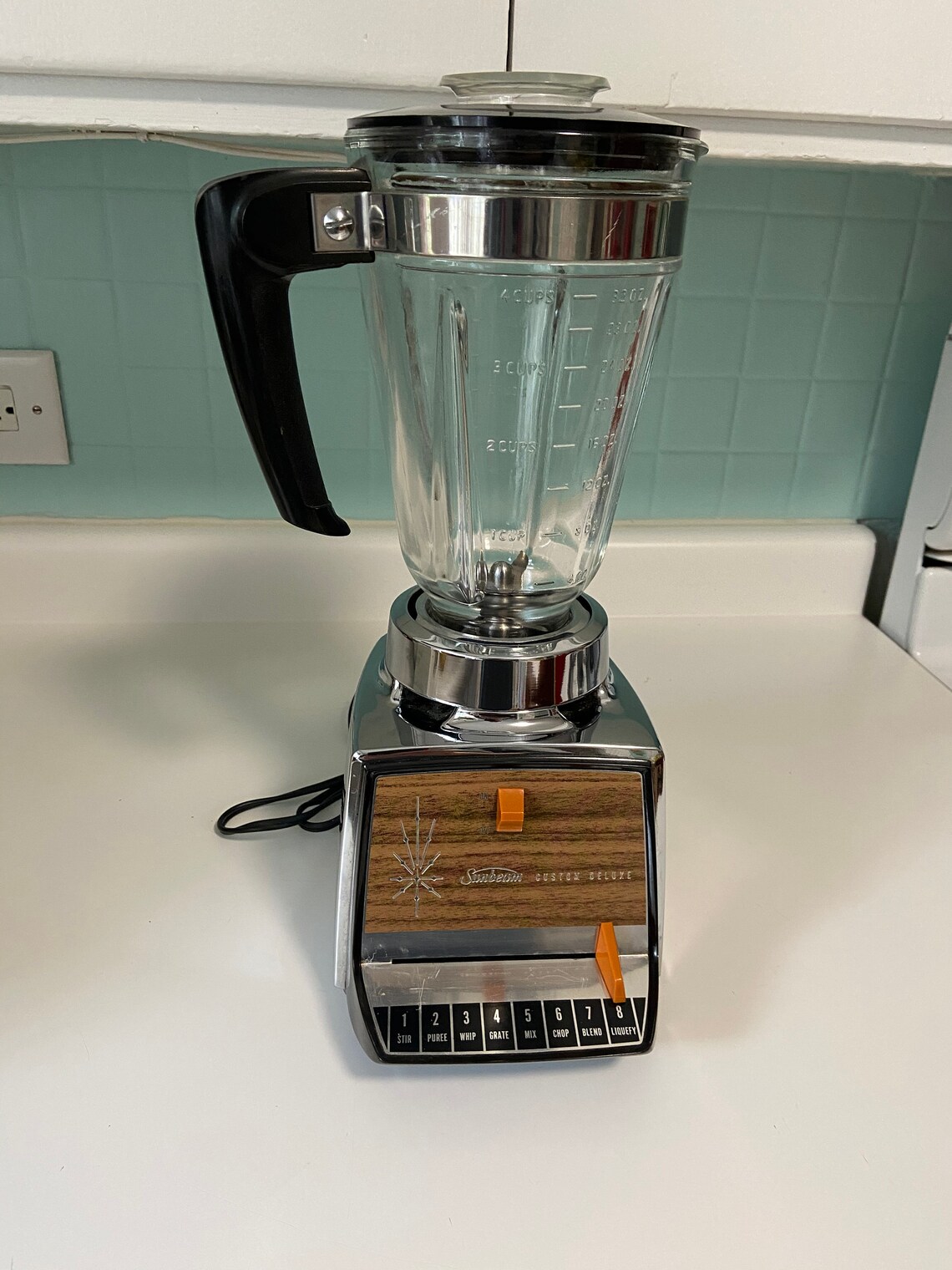 SUNBEAM Chrome BLENDER with Glass Pitcher Custom Deluxe Etsy