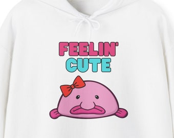 Plus Size Unisex Hoodie Cute Blobfish