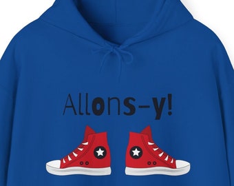 Plus Size Unisex Hoodie Allons-y Sneakers