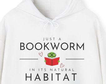 Plus Size Unisex Hoodie Bookworm Booklover