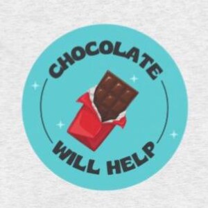 S-2X Plus Size Women's Triblend Tee "Chocolate Will Help"