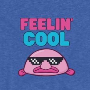 S-2X Plus Size Women&#39;s Triblend Tee Cool Blobfish