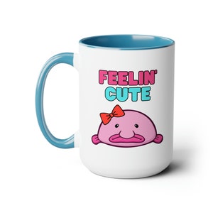 Geek Gift Mug Tea Coffee Hot Chocolate Mug, 15oz Cute Blobfish