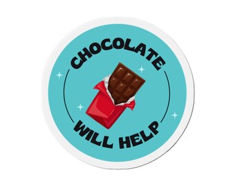 Aimant flexible découpé, le chocolat vous aidera