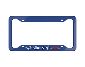 License Plate Frame Allons-y! Sneakers 3D Glasses