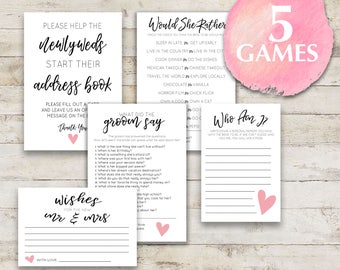 Would SHE rather bridal shower game, Who knows the Bride Best, Wishes, Bridal Shower Games, Bridal Shower Games Download 012BDS