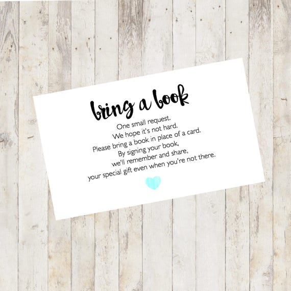 baby shower insert cards