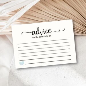 Scheda di consigli, giochi per baby shower, consigli per mamme o futuri genitori, parole di saggezza, file stampabile, download immediato, PDF digitale
