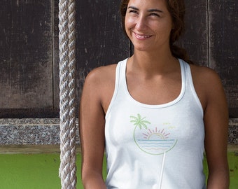 Beach Tank Top, Palm Trees Beach Tank Top, Vacation Tank Top, Tropical Vacay Tank, Travel Tank Top, Summer Tank Top, Hawaiian Tank
