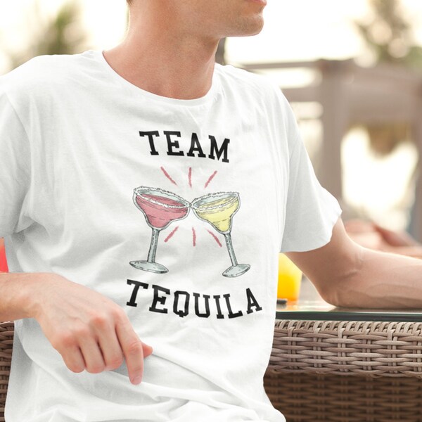 Team Tequila Beach Vacation Group Matching Drink Unisex Jersey Short Sleeve Tee, Family Group Travel T-shirt