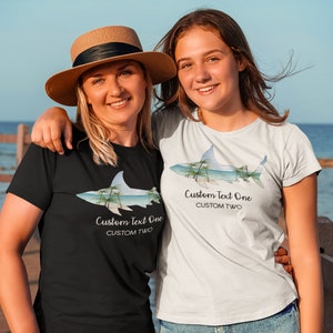 Custom Text Family Vacation or Beach Name Unisex Jersey Short Sleeve Tee - Personalized City Name