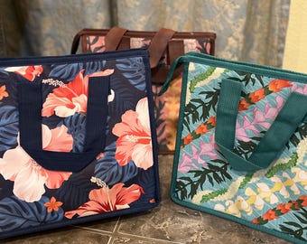 Hawaiian Reusable Insulated Lunch Bag