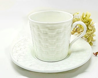 Aynsley Basketweave Demitasse Tea Cup, Made in England