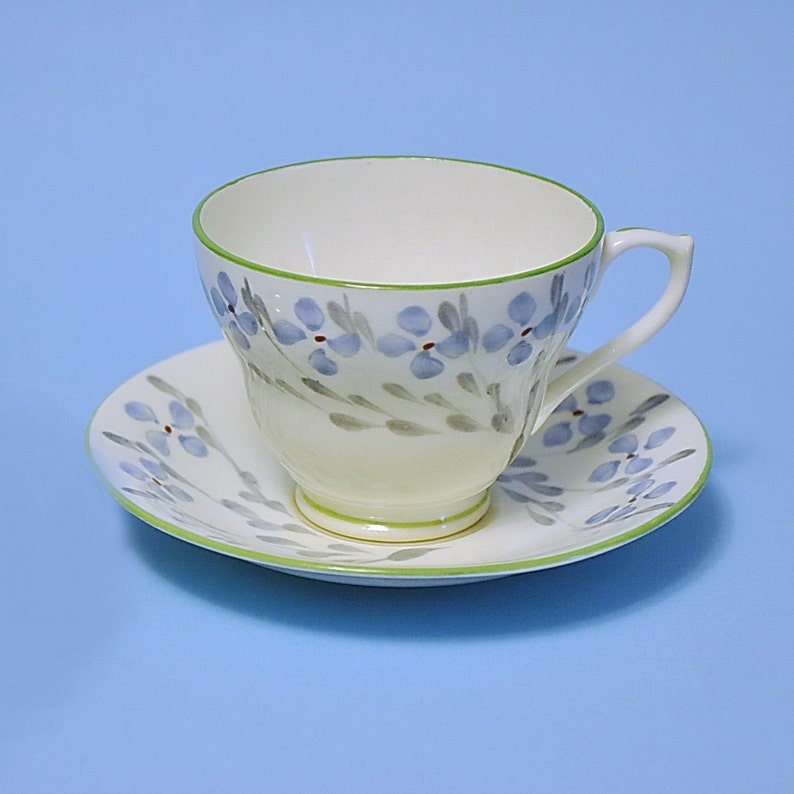 Sutherland Teacup and Saucer Fine Bone China 1950's Etsy