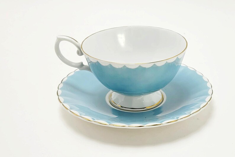 Susie Cooper Blue Floral Tea Cup, Made in England, Gift - Etsy Canada