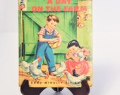 A Day on the Farm Elf Book 1948 Children Book Literature Storybook Vintage Child Book